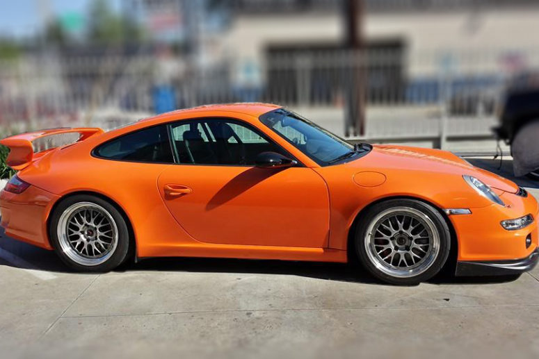 2007 Porsche GT3 - (wrap with Avery glossy orange) Los Angeles Car Wraps Vinyl Wraps and Decals