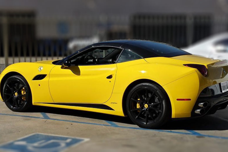 2014 Ferrari California - (wrap with 3m 180c v3 glossy yellow)